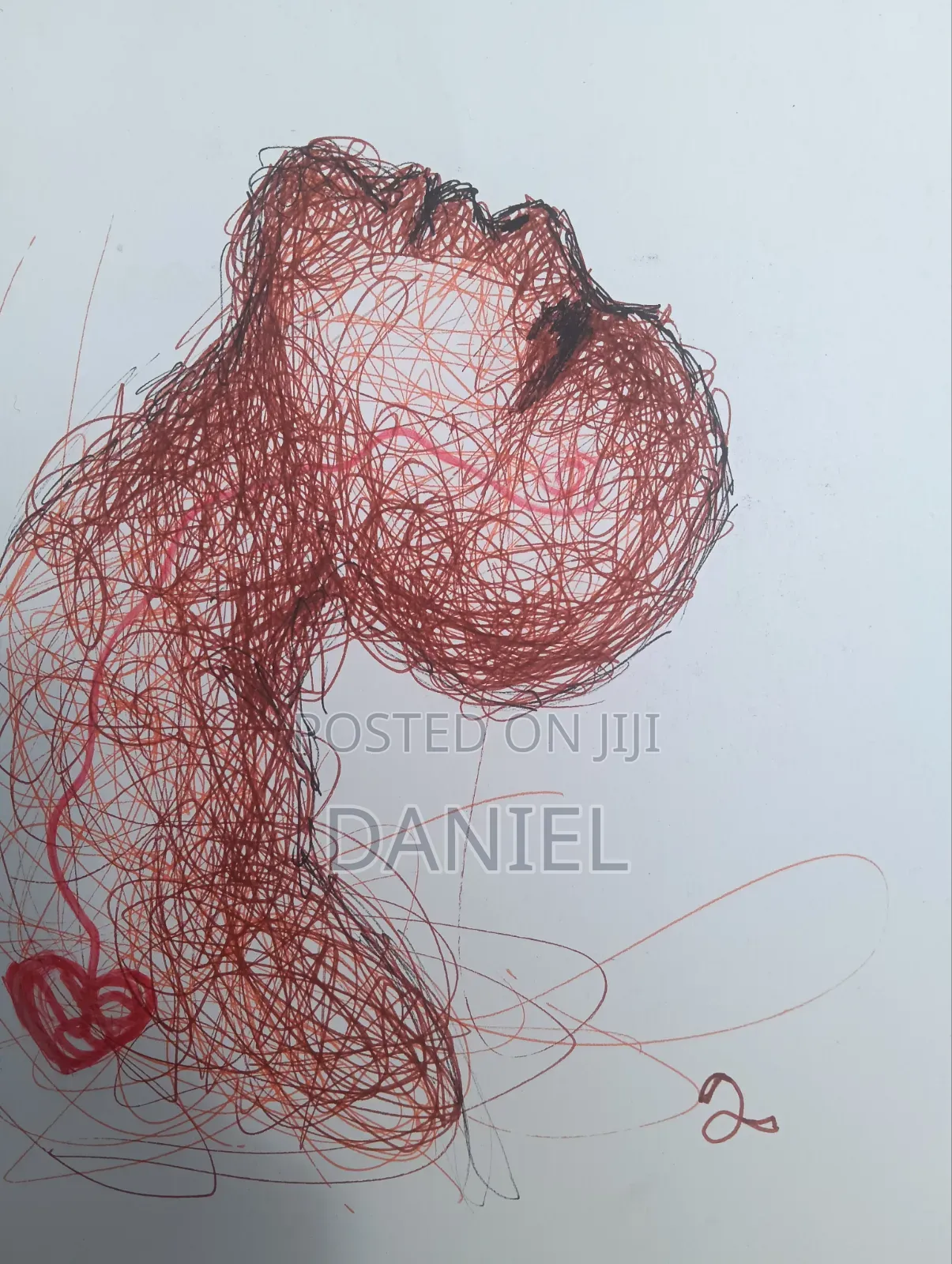 Abstract Scribble Beauty