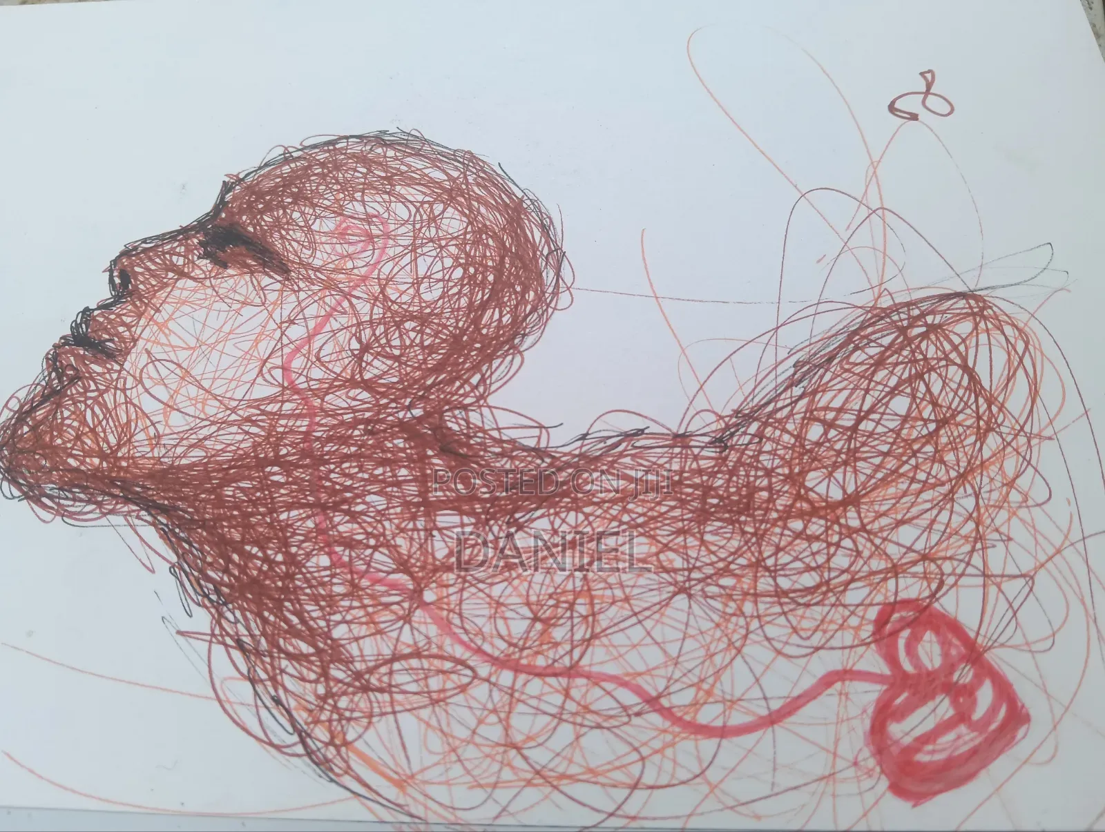 Abstract Scribble Beauty