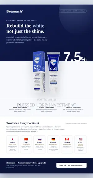Original Beamach Hydroxyapatite Toothpaste