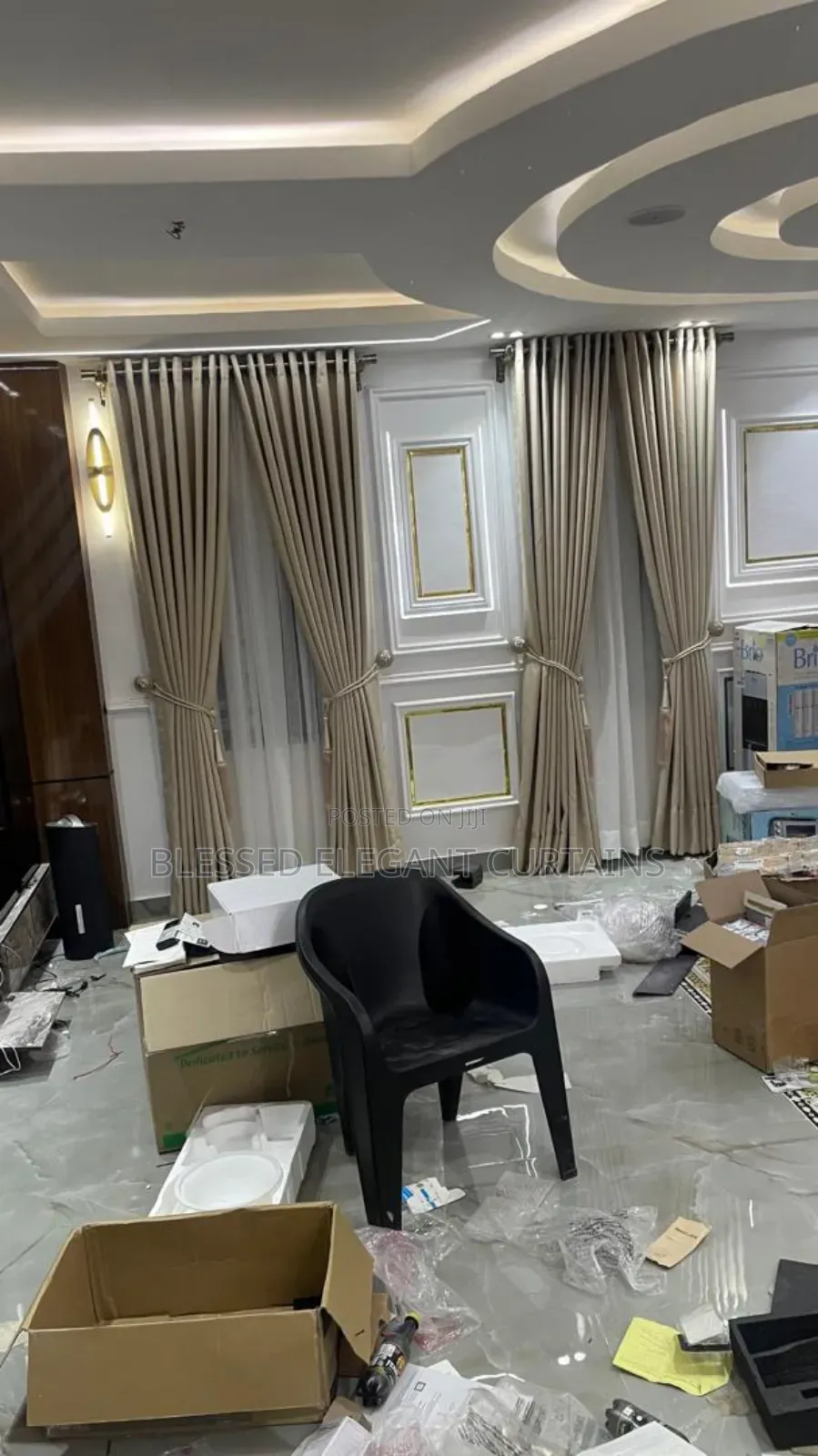 Curtain Sewing, Supply Installation – Nigeria