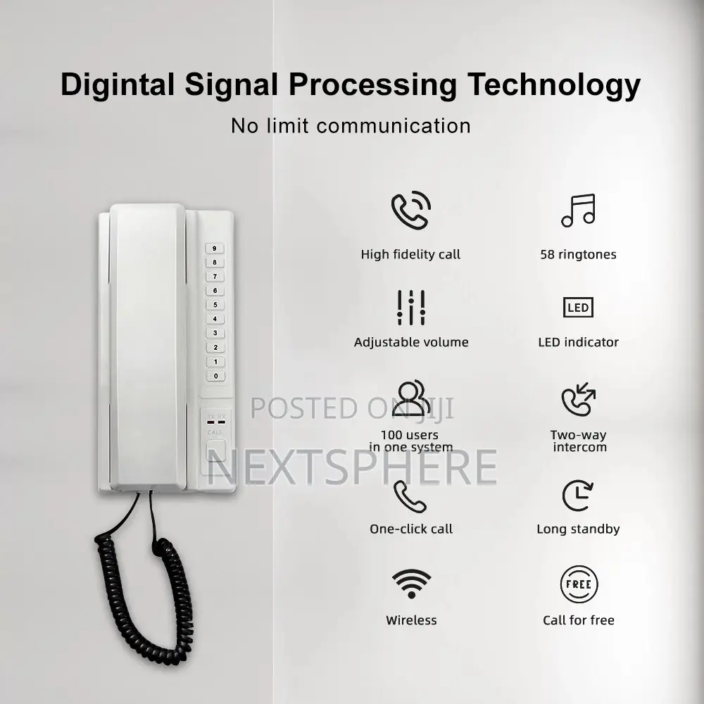 Long Range Wireless Intercom for Offices Homes