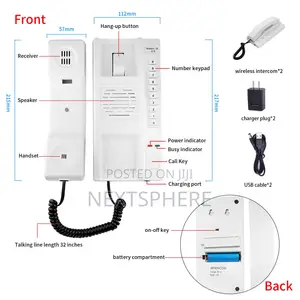Long Range Wireless Intercom for Offices Homes