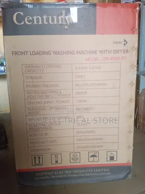 Century Fully Automatic Washing Machine With Dryer