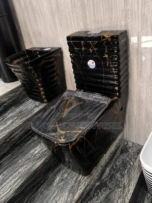 Square Black Water Closet