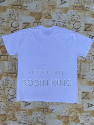 Fruit of the Loom Loose Fit Plain White T Shirt Size Large L