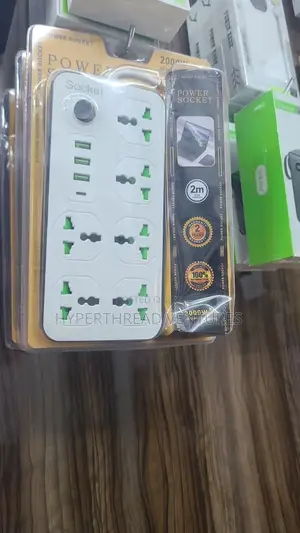 6-Outlet Extension Socket With USB Type-C 2M