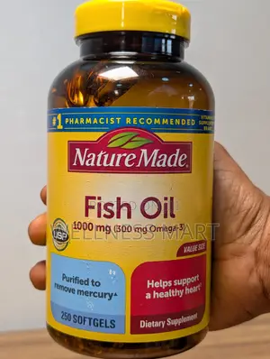 Nature Made Omega-3 Fish Oil 1000mg | 250 Softgels Bulk | U.S.A