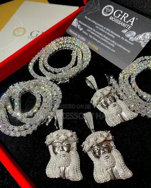 GRA Certified Moissanite Diamond Tennis Chains Pendant