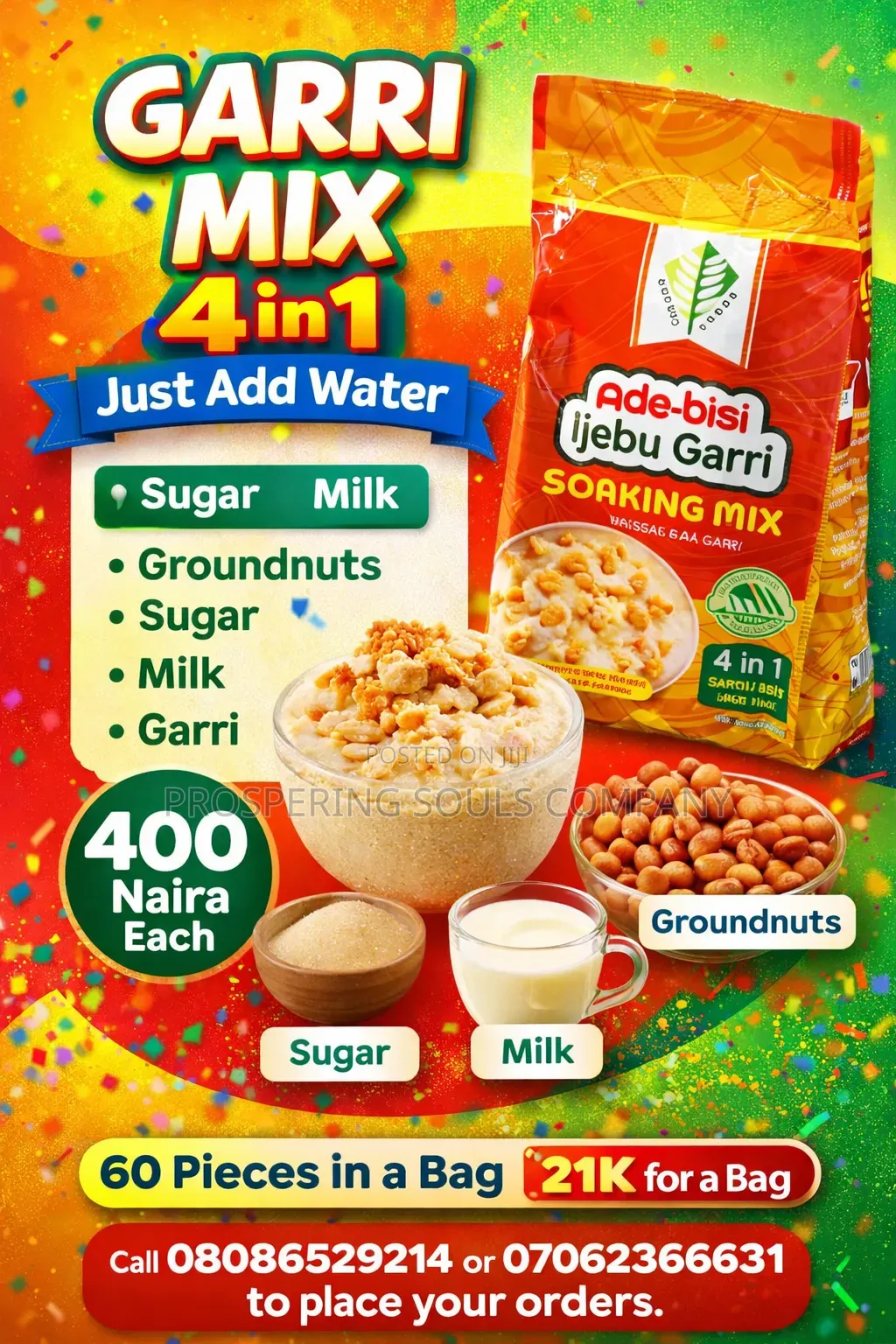 Garri Mix Soaking 4 in 1