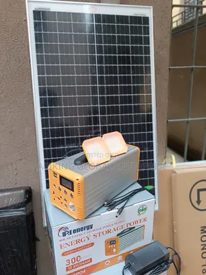 Portable Solar Power Generator With Solar Panel LED Bulbs