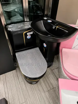 Black Complete Set Water Closet