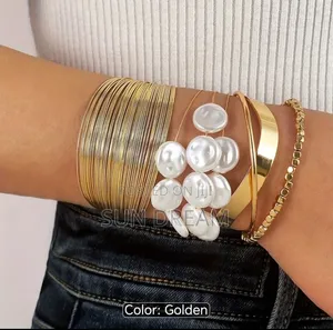 Birthday Gift Set Bangles Woman Golden Bangle Lady Gift