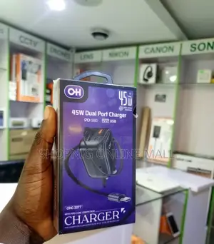 OH-2077 Turbocube 45w Smart Fast Charging Adapter