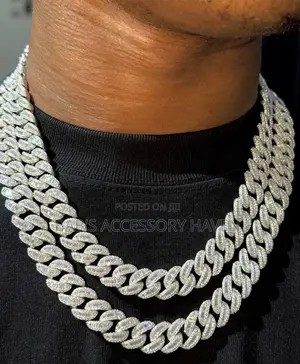 Luxury Iced-Out Baguette Cut Cuban Link Chain Necklaces