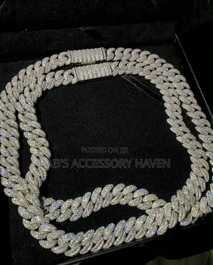 Luxury Iced-Out Baguette Cut Cuban Link Chain Necklaces