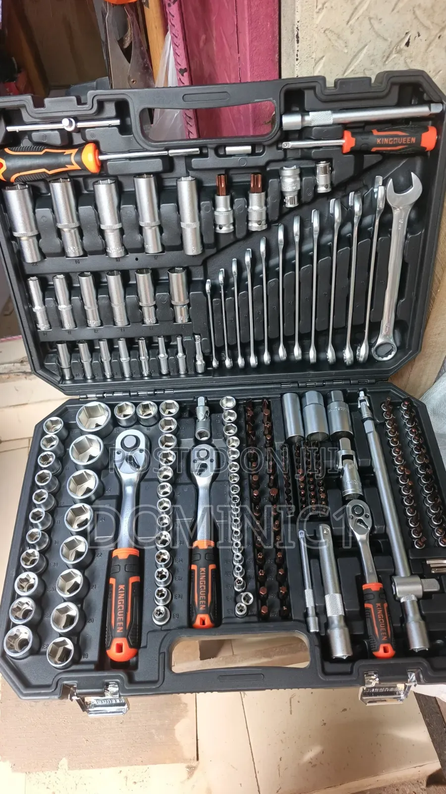 KINGQUEEN 219-Piece Professional Tools Drive Socket Set,