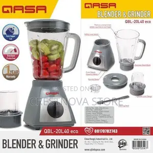 Qasa 2L Litres 500W Blender Grinder QBL-20L40 Eco 40T