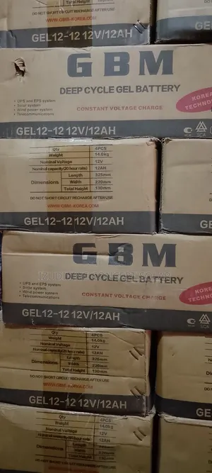 12ah 12v GBM Gel Battery