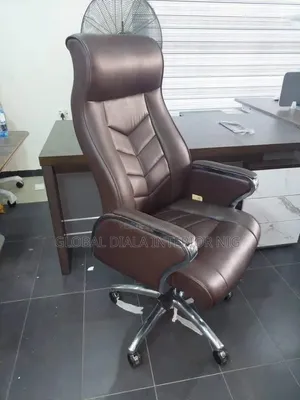 Brown Leather Executive Office Chair