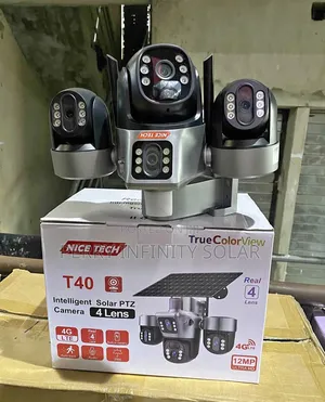 T40 Solar PTZ CCTV Camera | 4g/WiFi |AI Human Detection |Two-Way Audio