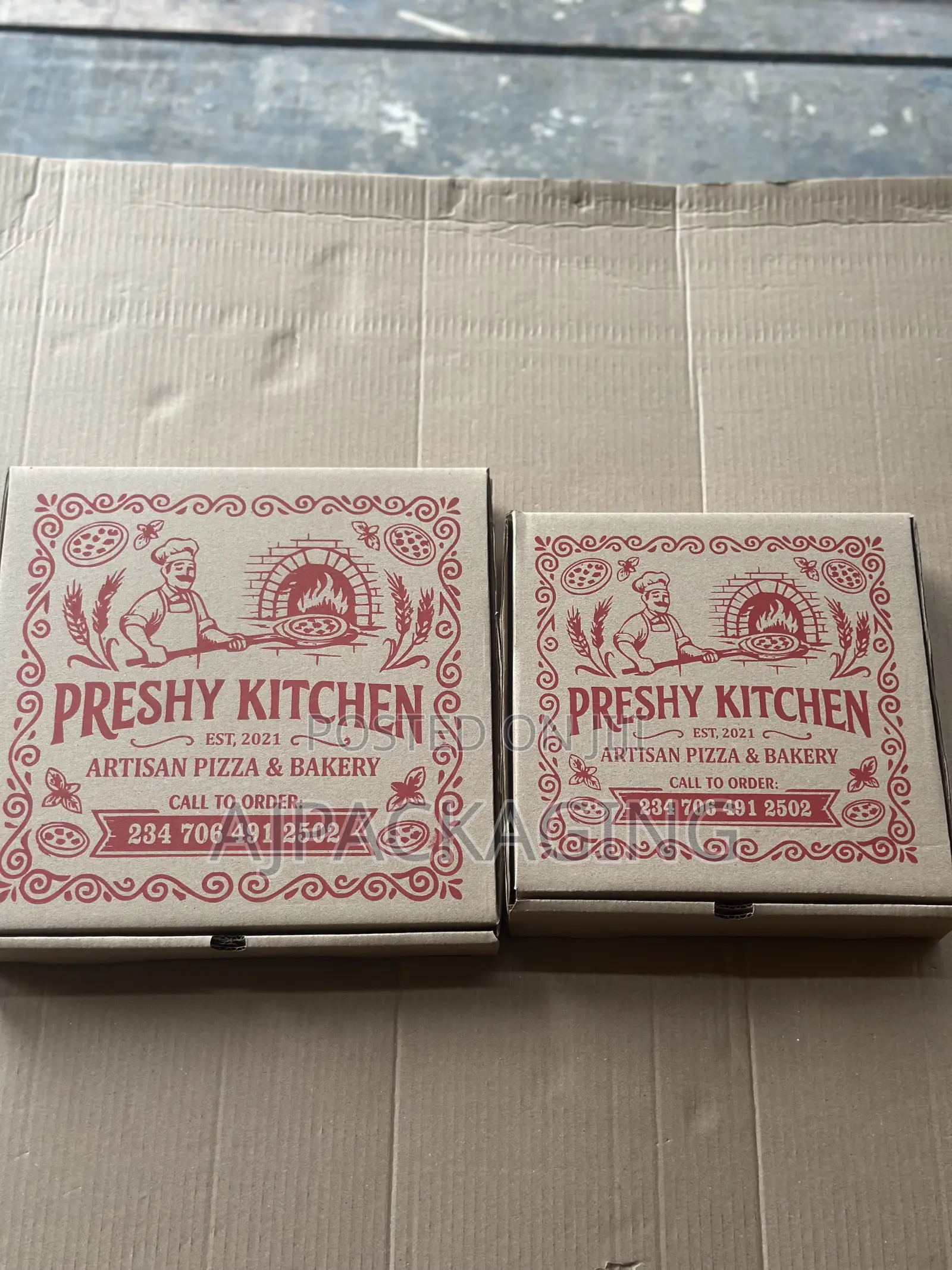 Branded Plain Pizza Boxes | Custom Sizes Available