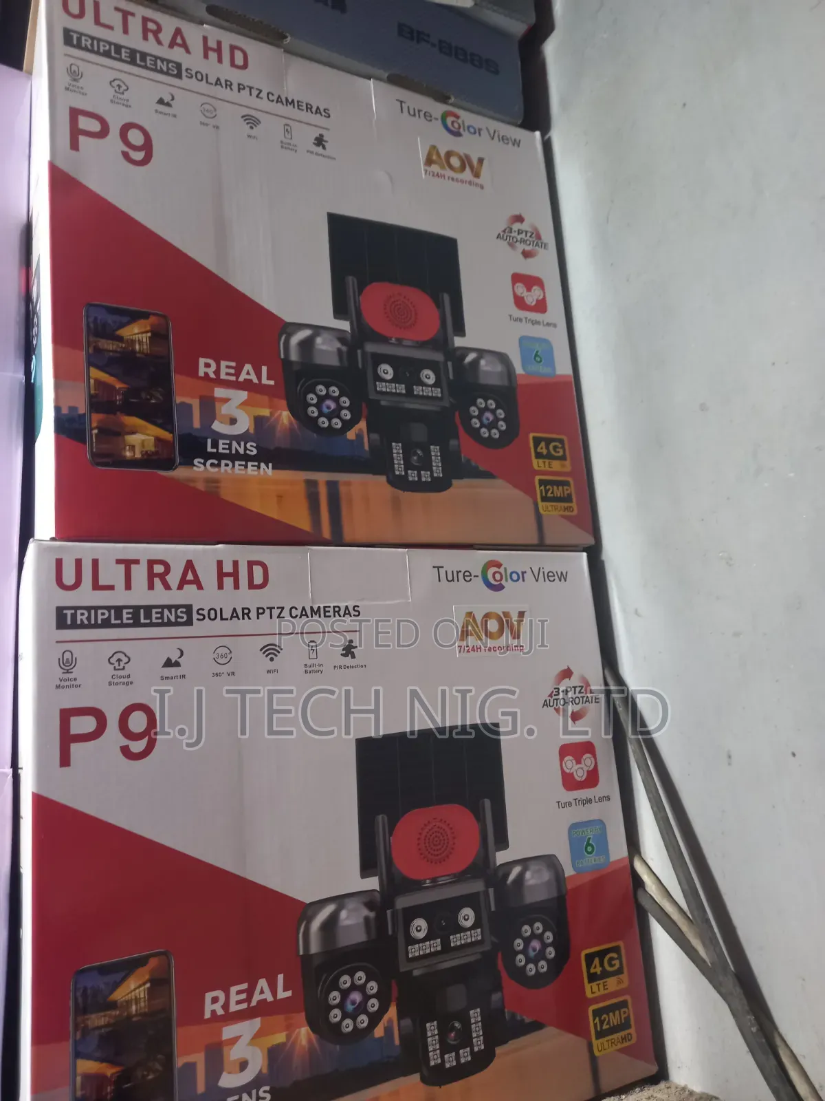 V380 Ultra HD All 3 -PTZ Auto -Rotate Solar Camera