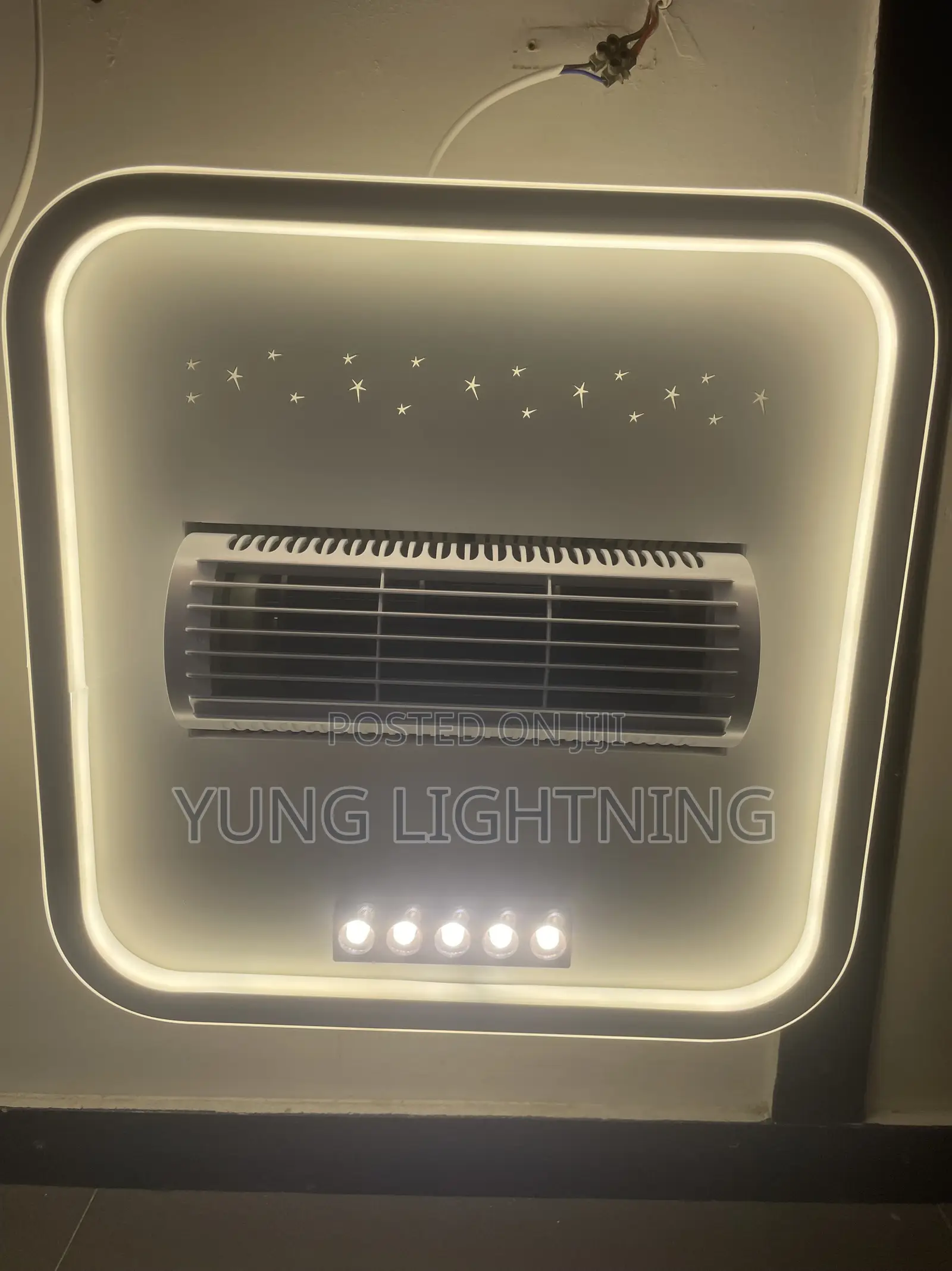 3 Colors Ceiling Fan Light