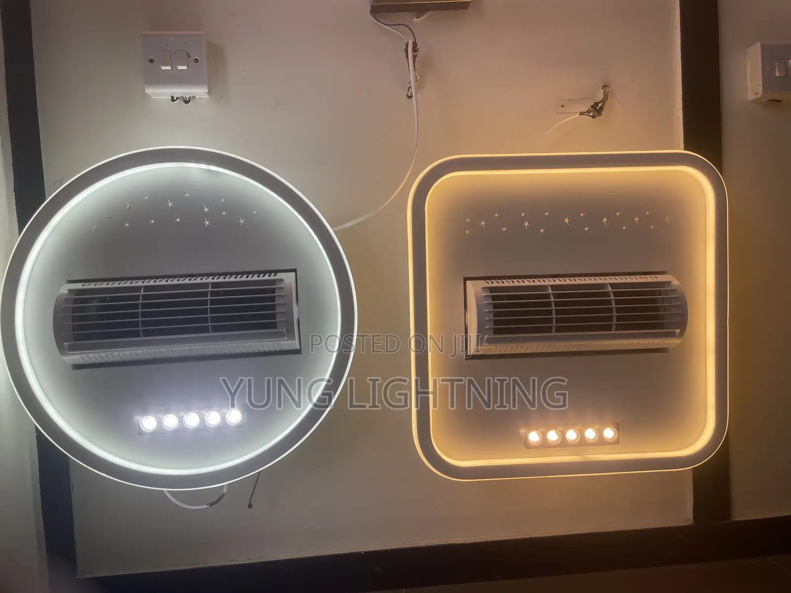 3 Colors Ceiling Fan Light