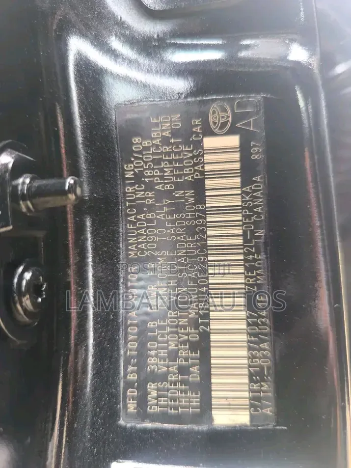 Toyota Corolla 2009 Black