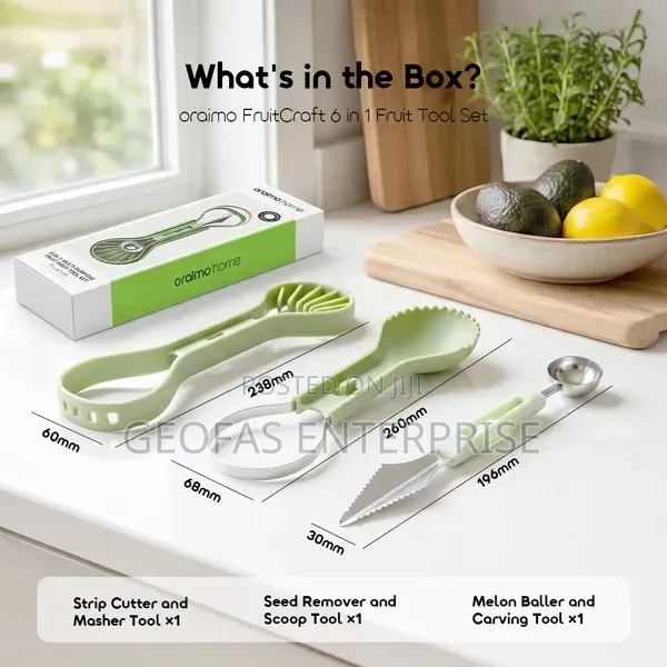 Oraimo FruitCraft 6 in 1 Fruit Tool Set