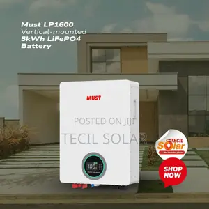 Must LP1600 Vertical-Mounted 5kWh LiFePO4 Battery