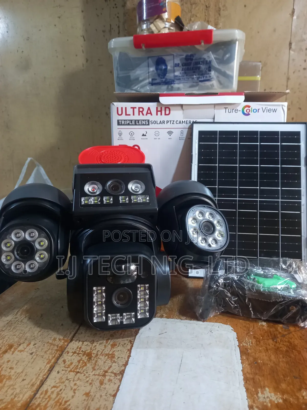 V380 3 - PTZ Auto - Rotate Solar Camera
