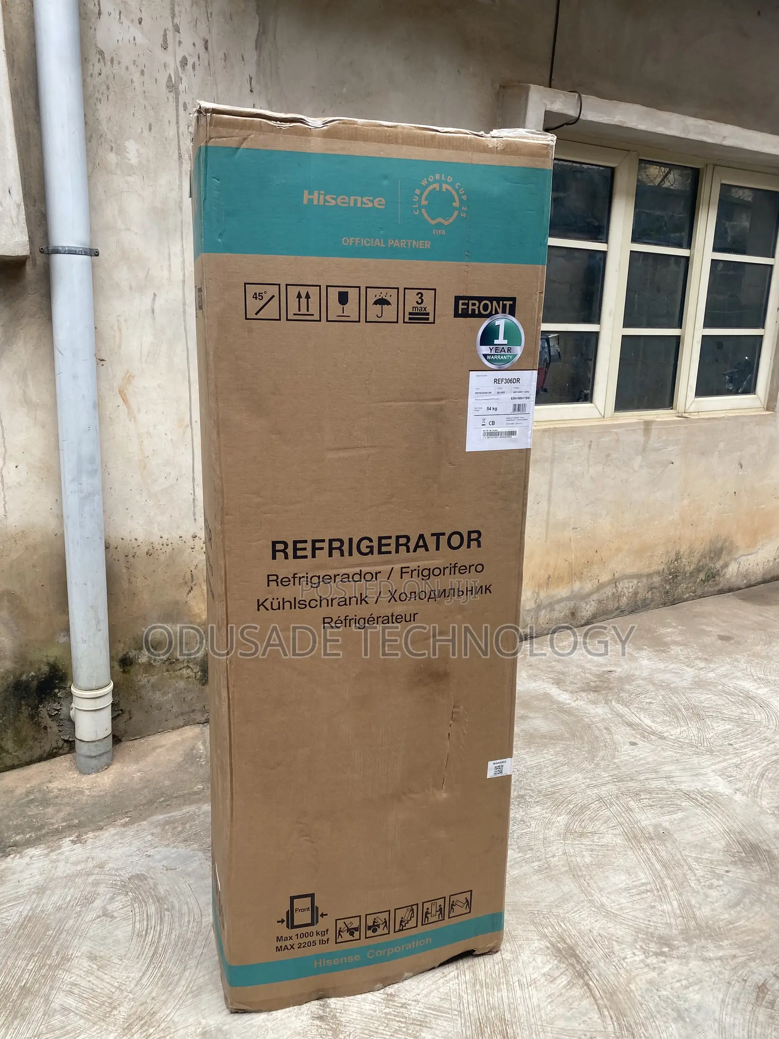 Hisense 306L REF306DR Double Door Fridge