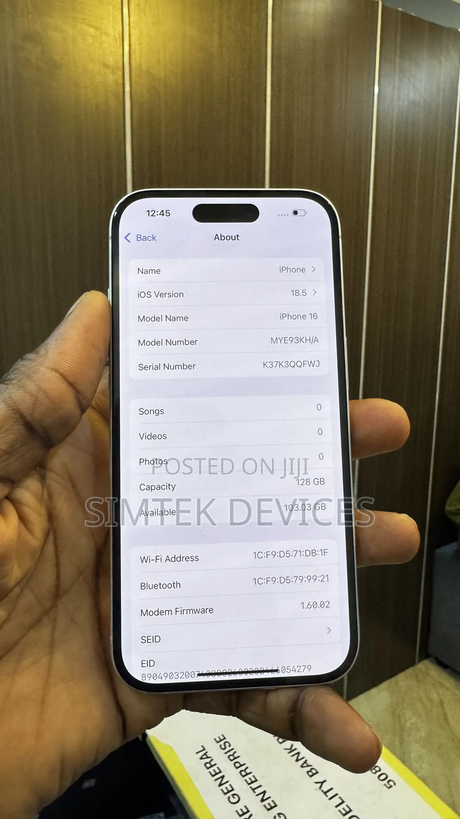 Apple iPhone 16 128 GB White
