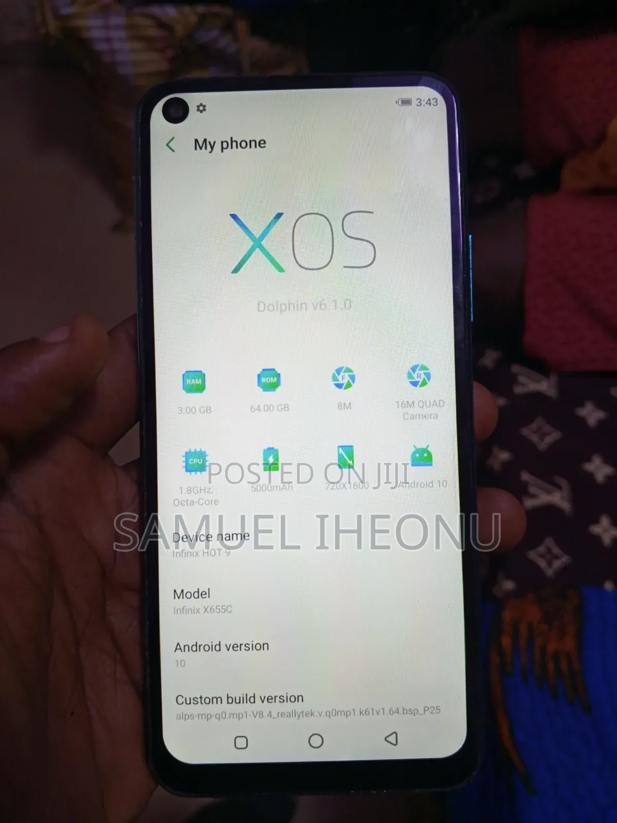 Infinix Smart 10 64 GB Blue