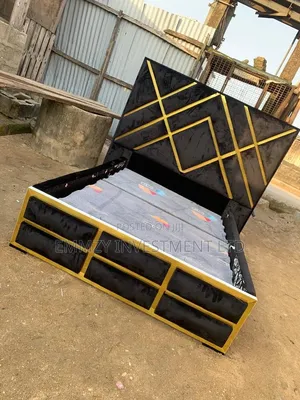 Luxury Quality 41⁄2by6 Padded Bedframe Available
