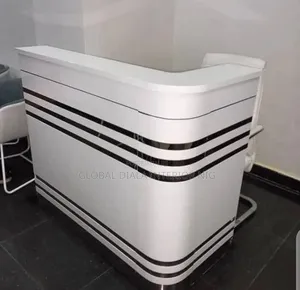 Modern White Receptionist Desk