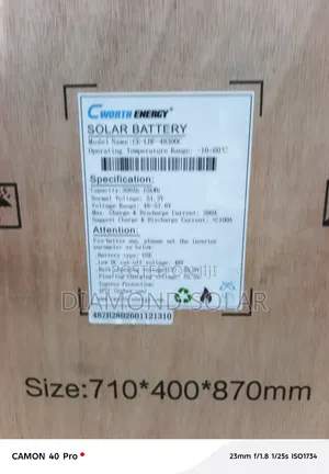15kwh 51.2v 300ah C Worth Energy Lithium Ion Batteries