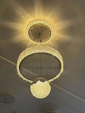 Single Dropping Crystal Chandelier