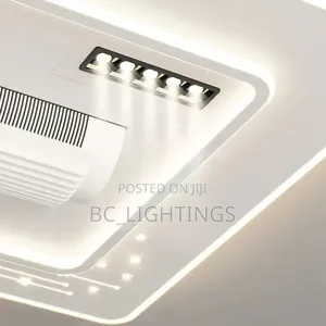 Modern Bladeless Ceiling With Light and Remote Bedroom White Vaneless
