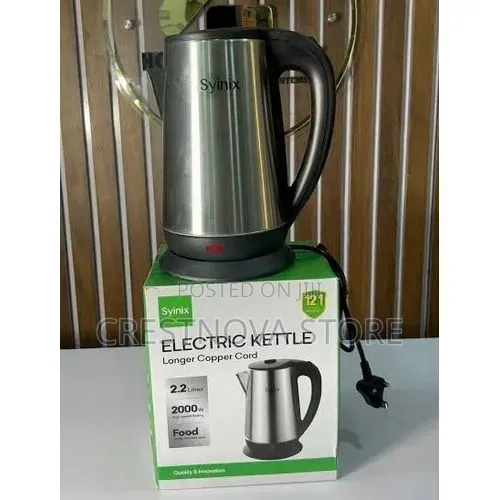 Syinix 2.2 Liters Electric Jug Fast Boiling Longer Cooper Cord