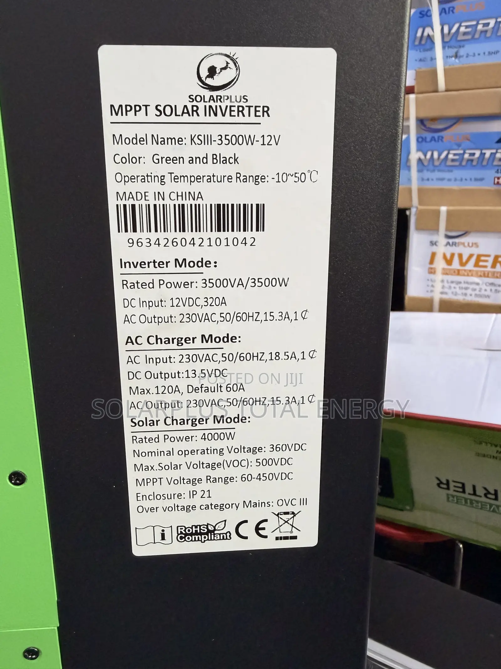 3.5kva 12v Solarplus Hybrid Inverter