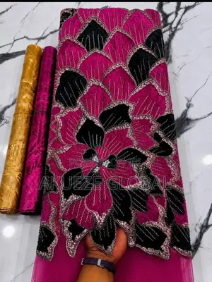 Luxury Velvet Beaded Lace
