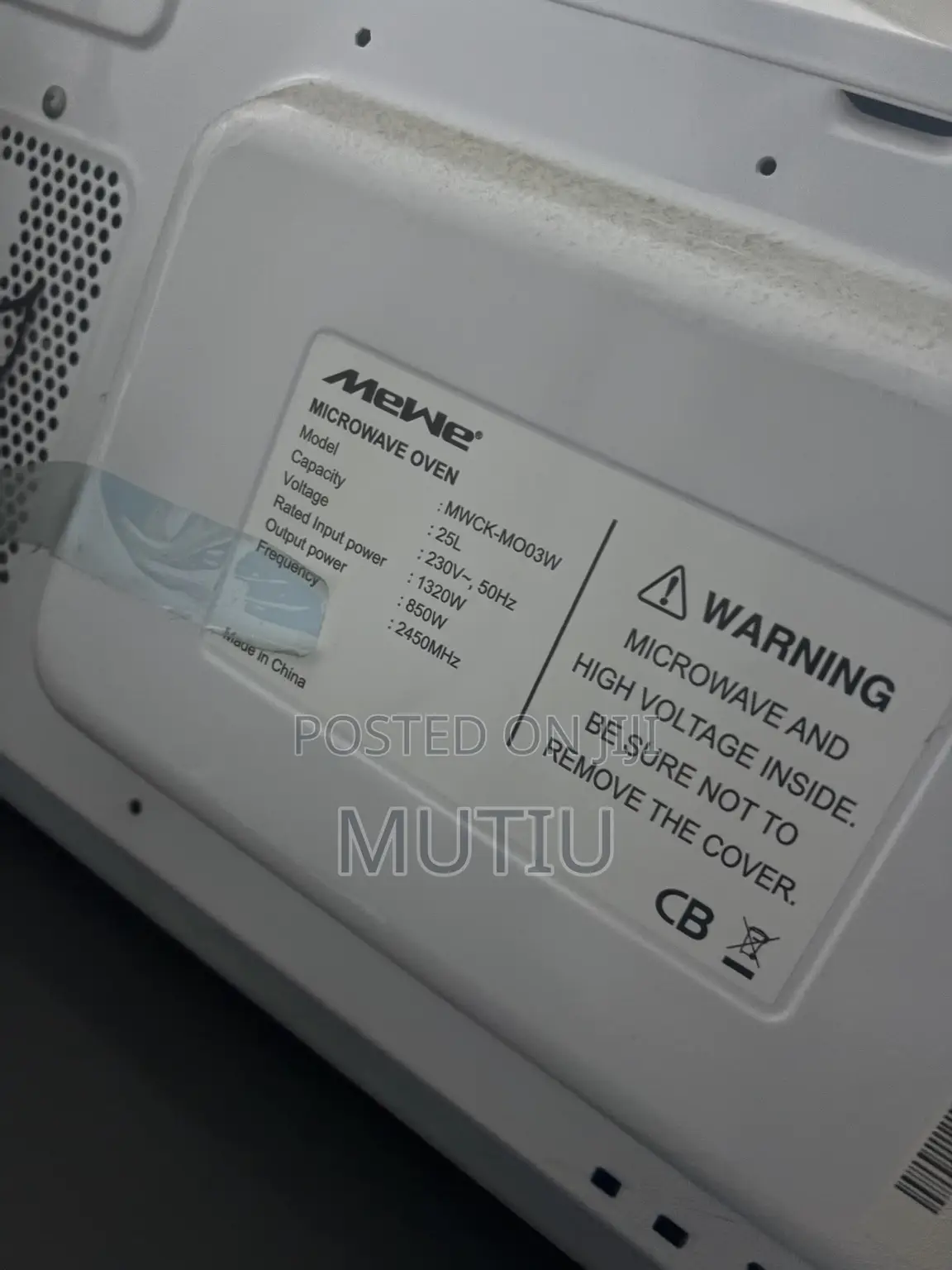 MeWe 25L Microwave Oven 850W | Clean Excellent Condition