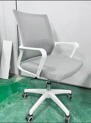 Mesh Back Office Chair With White Frame