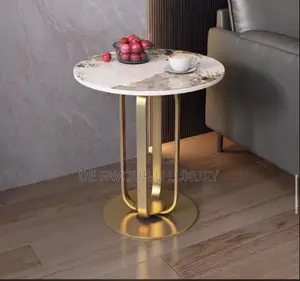 Ceramic Marble Top Side Stool
