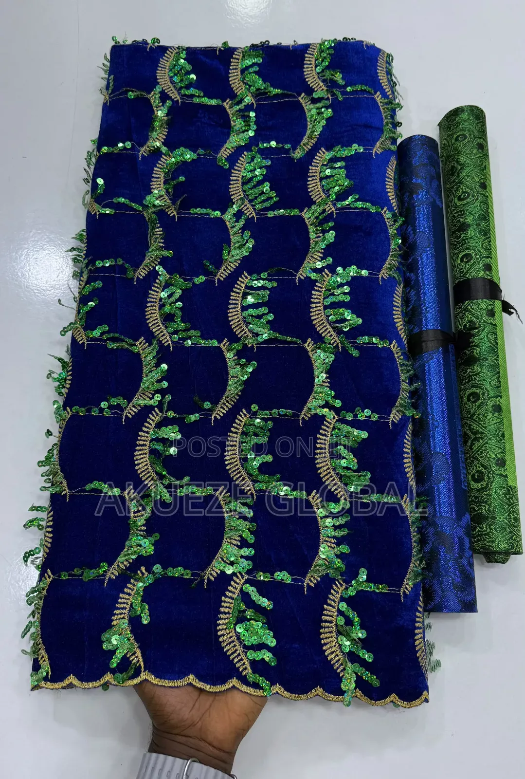 Classy Velvet Sequence Lace