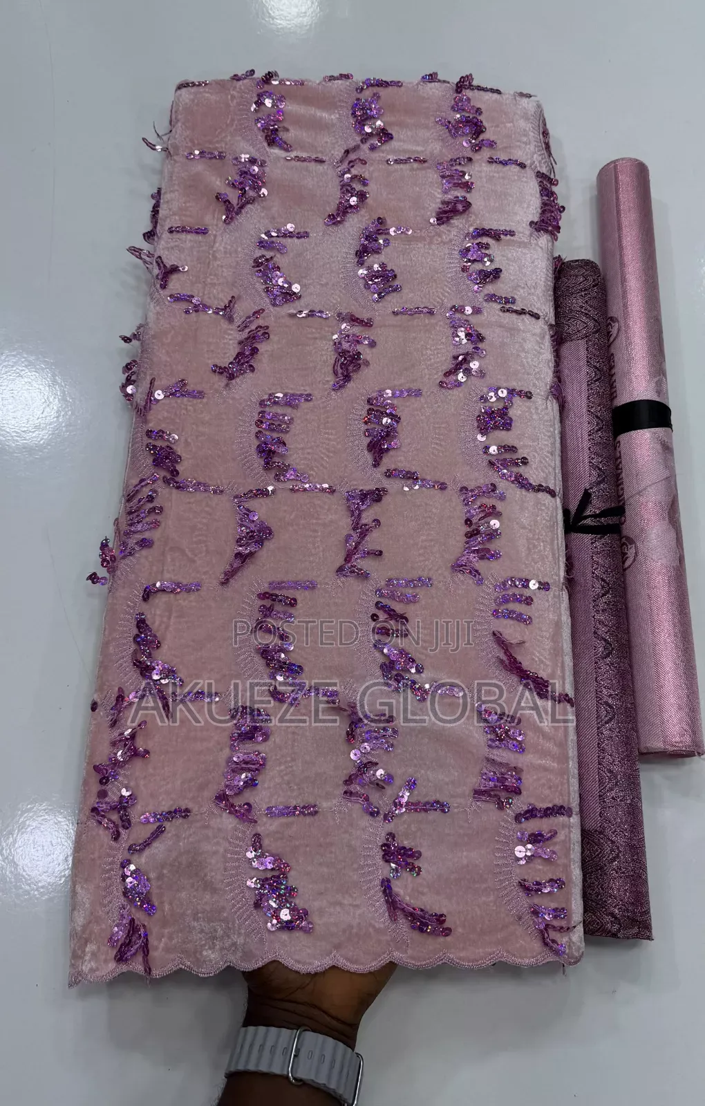 Classy Velvet Sequence Lace