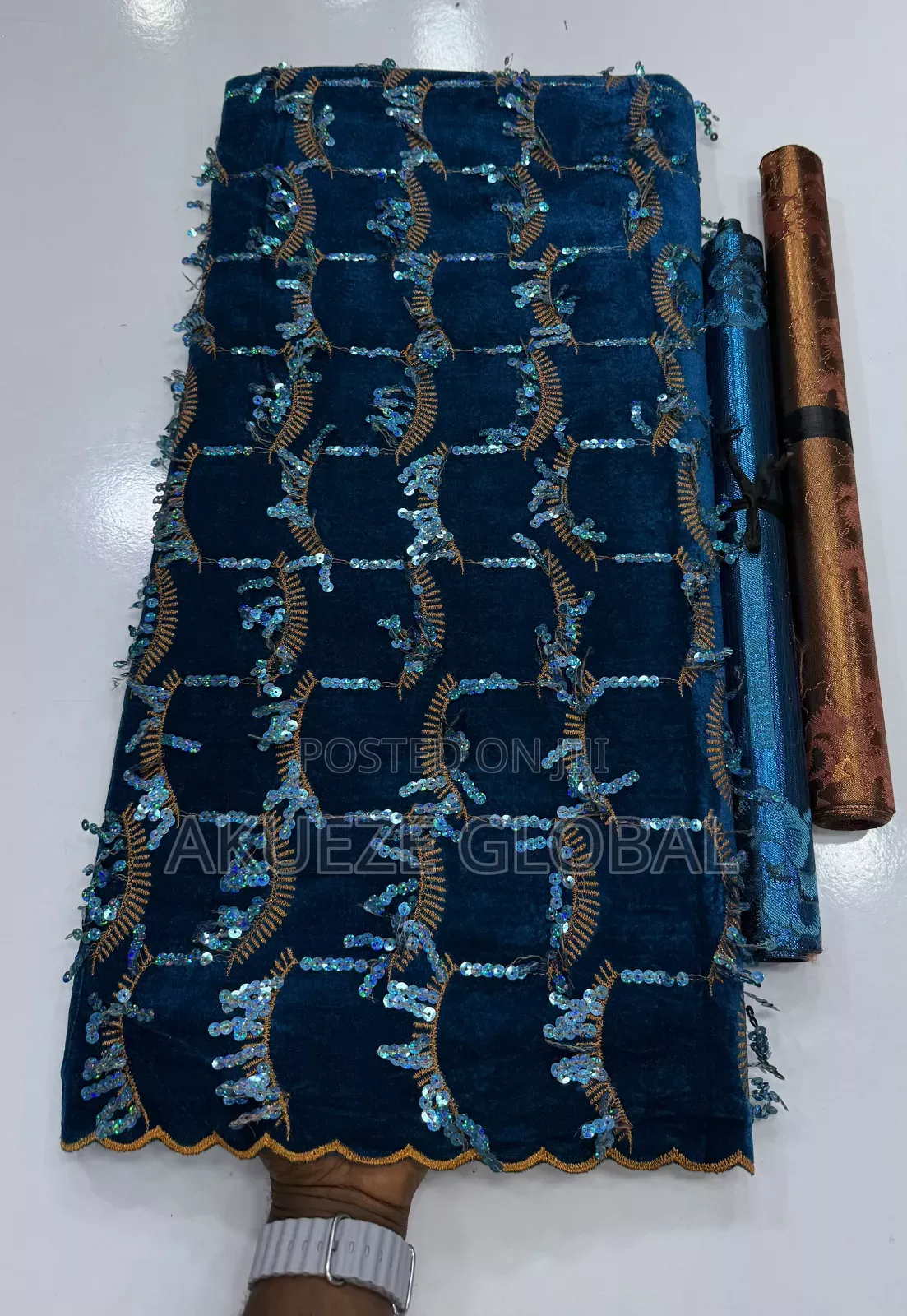 Classy Velvet Sequence Lace
