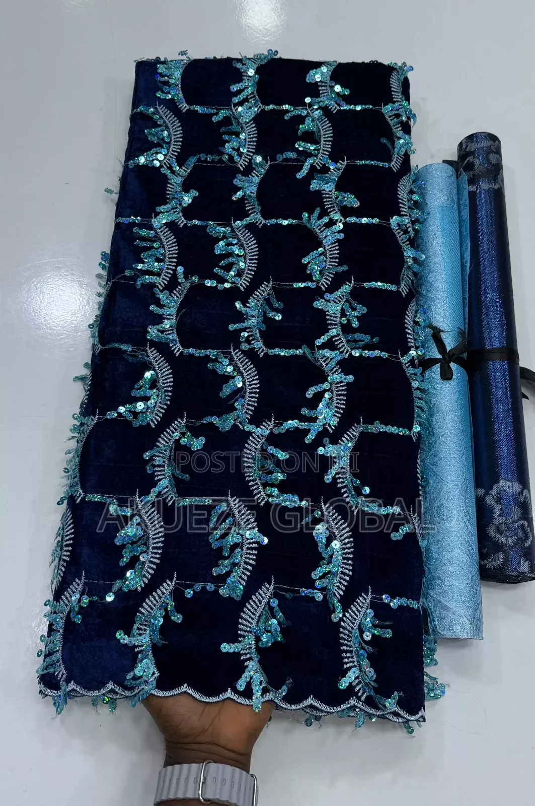 Classy Velvet Sequence Lace